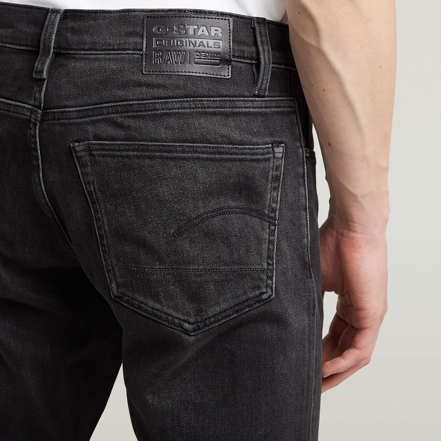 Detalle de G-Star Herren 3301 Slim Jeans – schlank geschnittene Jeans mit schmalem Bein