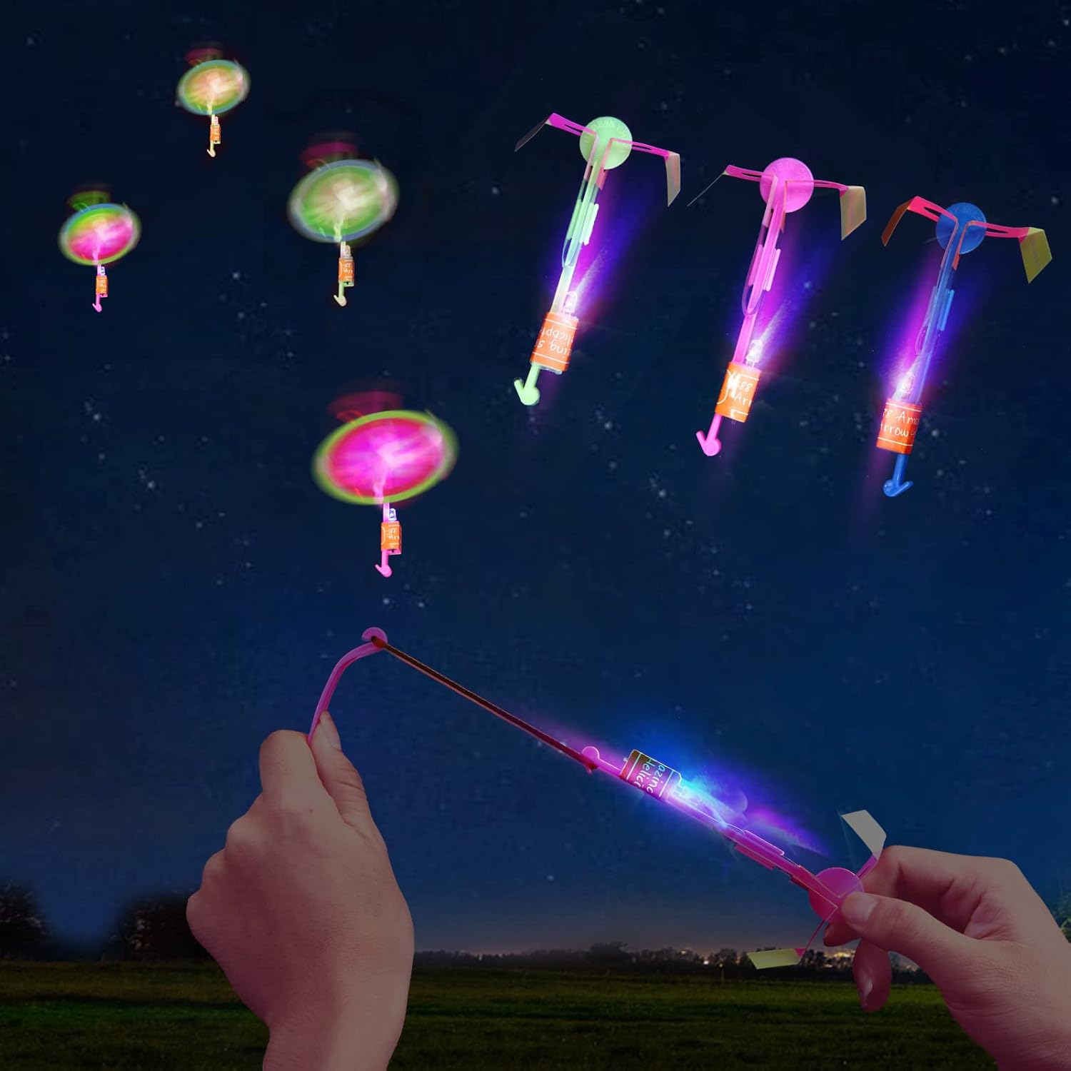 lpvoqpth 25 Sets LED Flying Set 50 Pieces 🪁