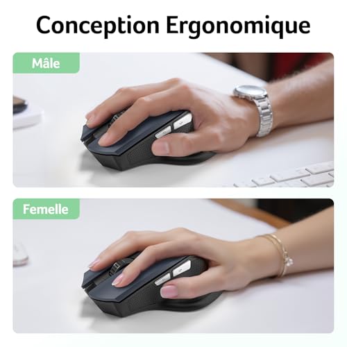 Thumbnail 8 de Acer Souris Ergonomique sans Fil 1600DPI Réglable — confort et connexion fiable