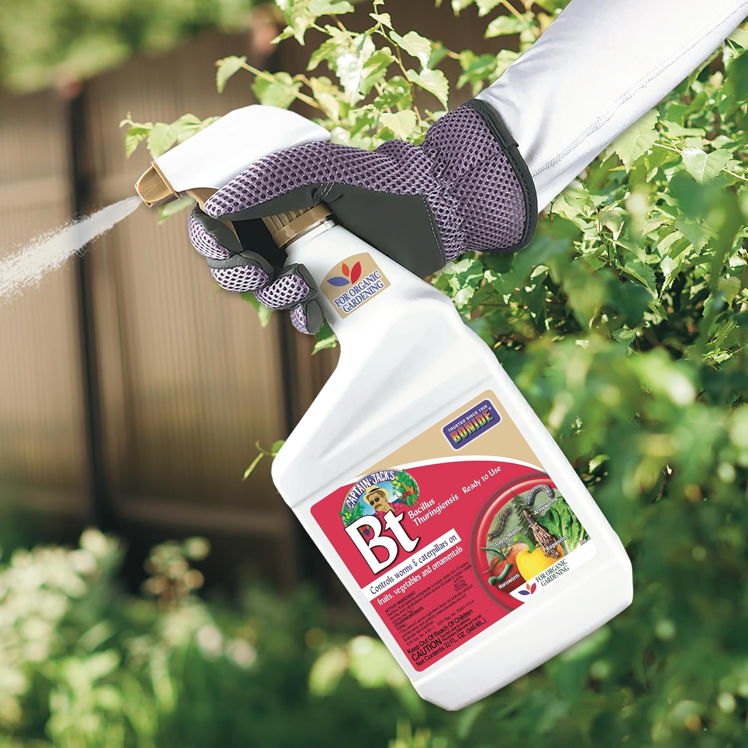 Thumbnail 4 de Bonide Captain Jack's Bt Thuricide Ready-to-Use Spray (32 oz) - Effective Organic Caterpillar Control