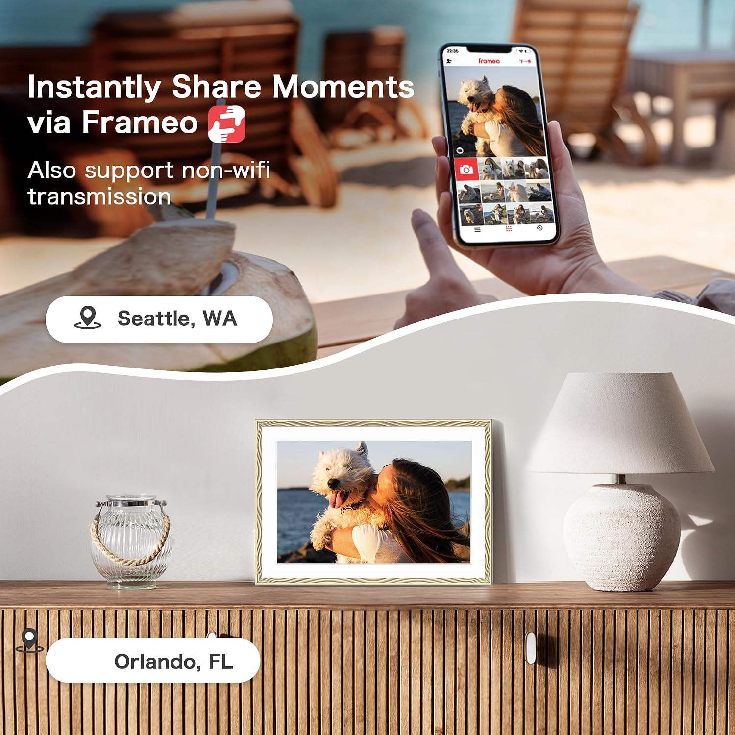 Detalle de Flyruit Digital Picture Frame, 32GB