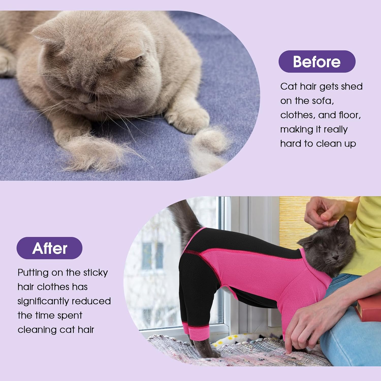 Thumbnail 4 de AOFITEE Katzenbody Winter 4-Bein, Rosa M