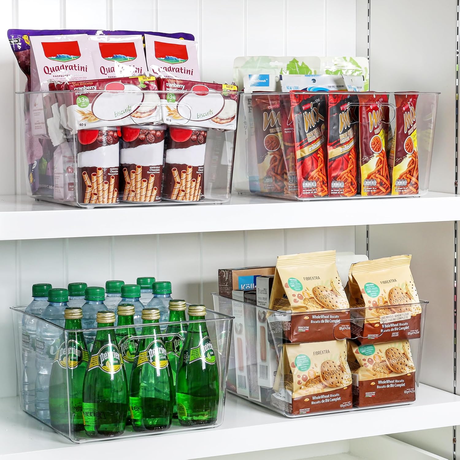 Thumbnail 6 de Vtopmart 4 Pack Clear Storage Bins 6.9in