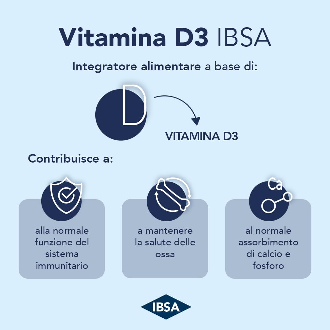 Thumbnail 3 de Vitamina D3 IBSA 2000 UI – Film Orodispersibili: supporto daily per ossa e sistema immunitario