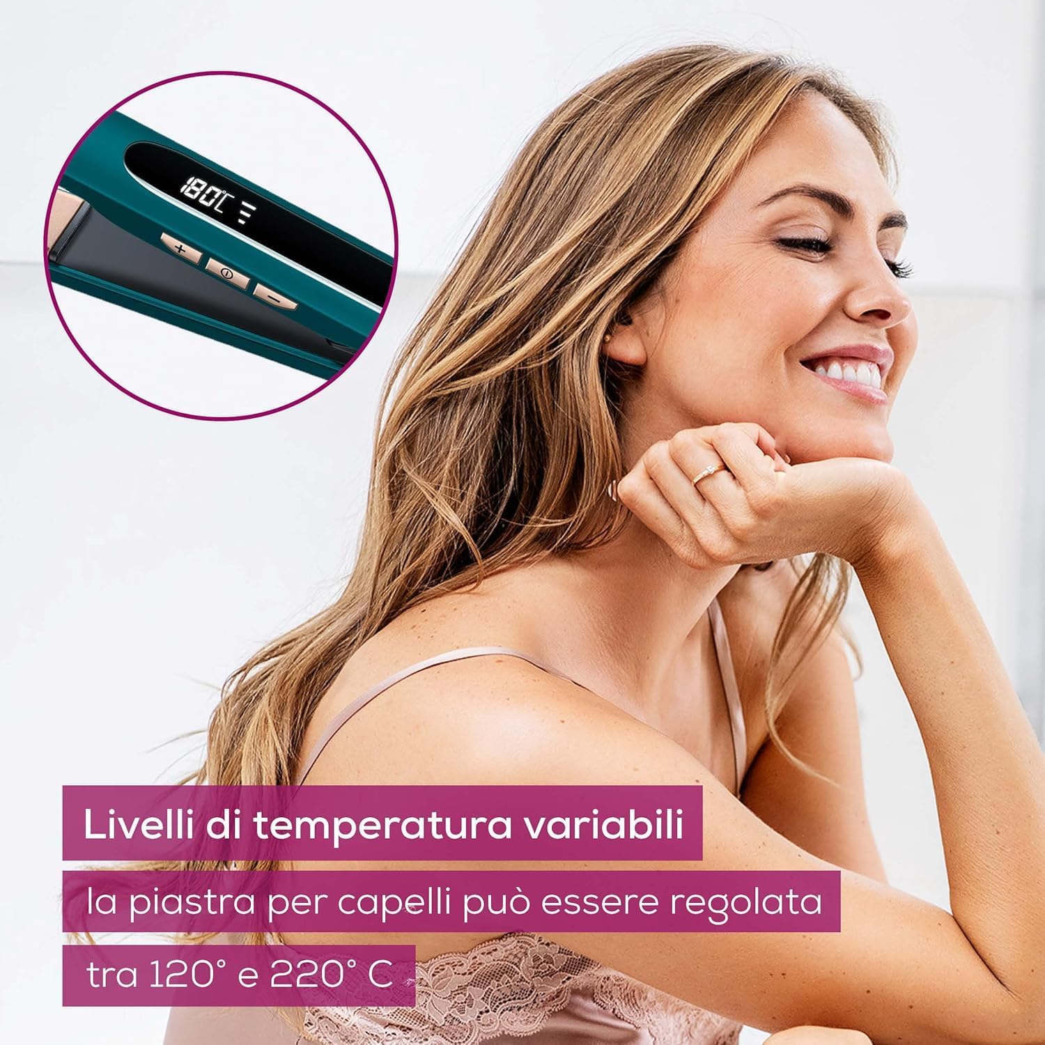 Thumbnail 3 de Beurer HS 50 Ocean Piastra per Capelli 120–220°C