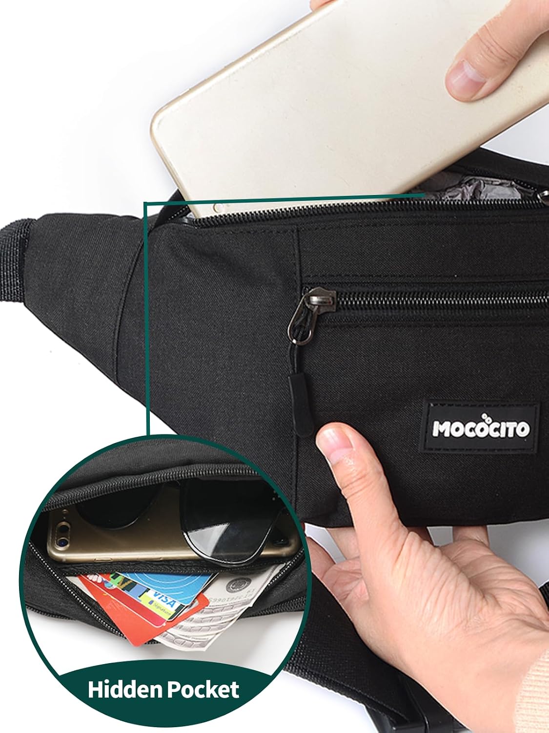 Detalle 2 de MOCOCITO Hüfttasche Bauchtasche 32×15×9 cm