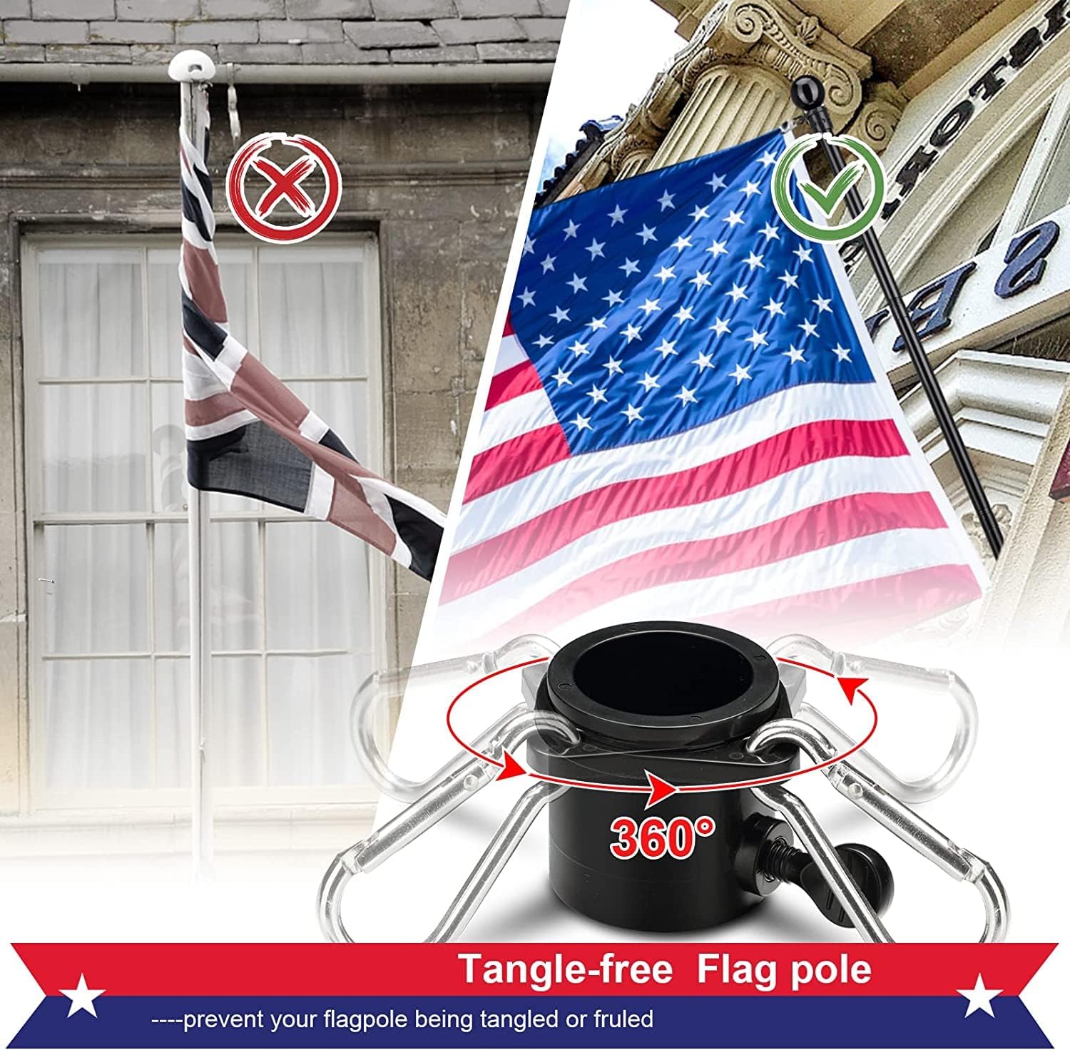 Thumbnail 1 de Stainless Steel Flagpole Kit, 5 ft