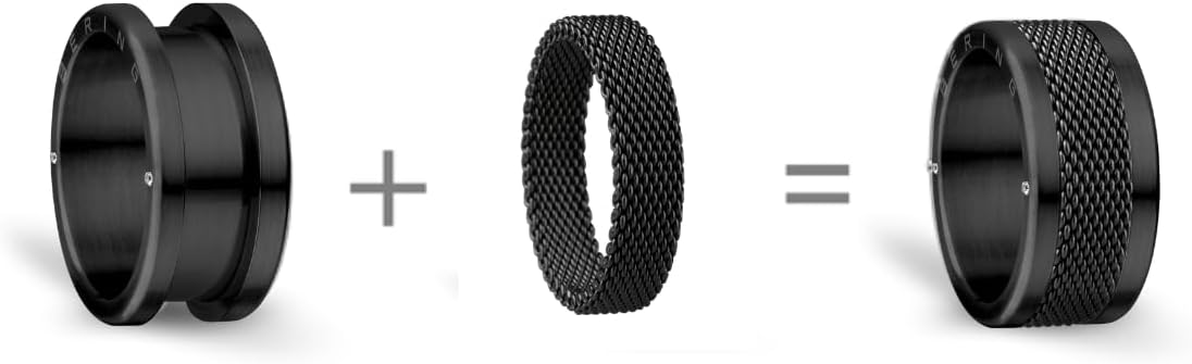 Thumbnail 1 de BERING Unisex Ring – Arve, schwarz, Arctic Symphony (Edelstahl 316L)