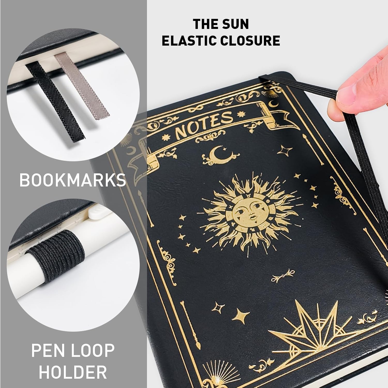 Thumbnail 6 de XLOXFU Lined Notebook A5 Journal: 192 pages, PU Leather, 7mm ruling