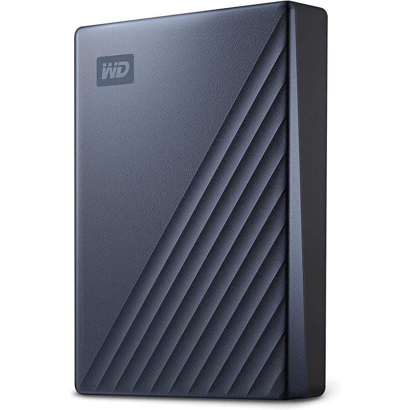 Detalle 2 de WD My Passport Ultra 2TB USB-C Azul: almacenamiento portátil seguro y rápido