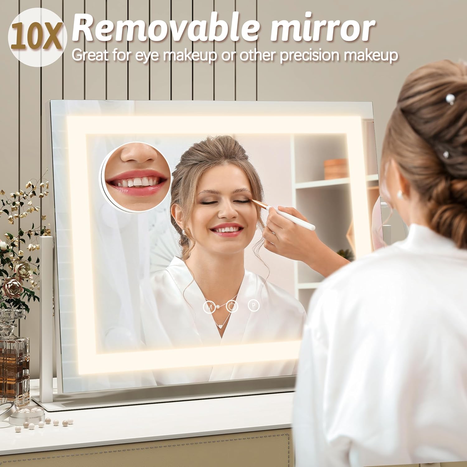 Thumbnail 5 de ROLOVE Vanity Mirror 22x18 with Lights
