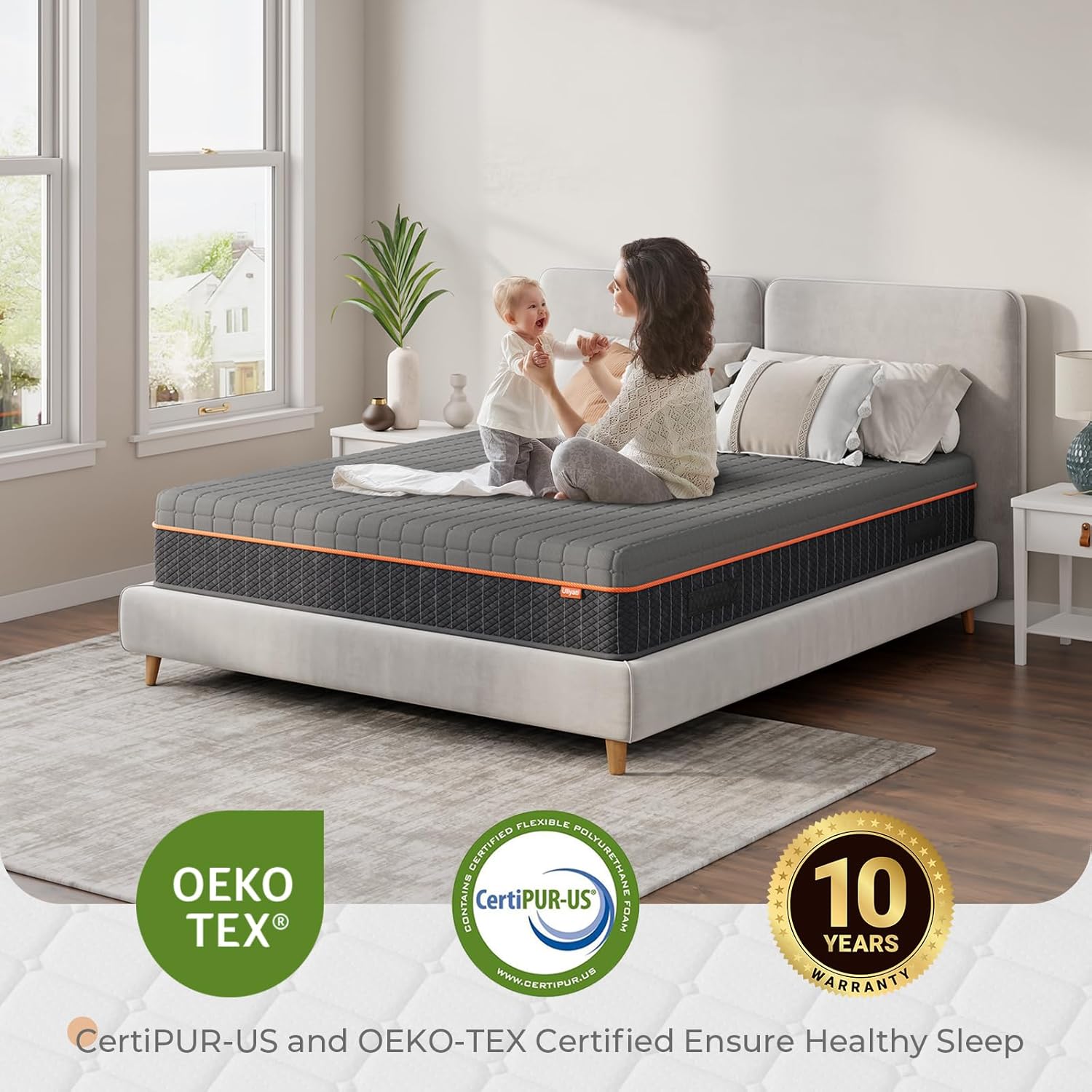 Thumbnail 4 de Uliyati Small Double Memory Foam Mattress (120x190x16cm) – Breathable, Pressure-relieving Sleep
