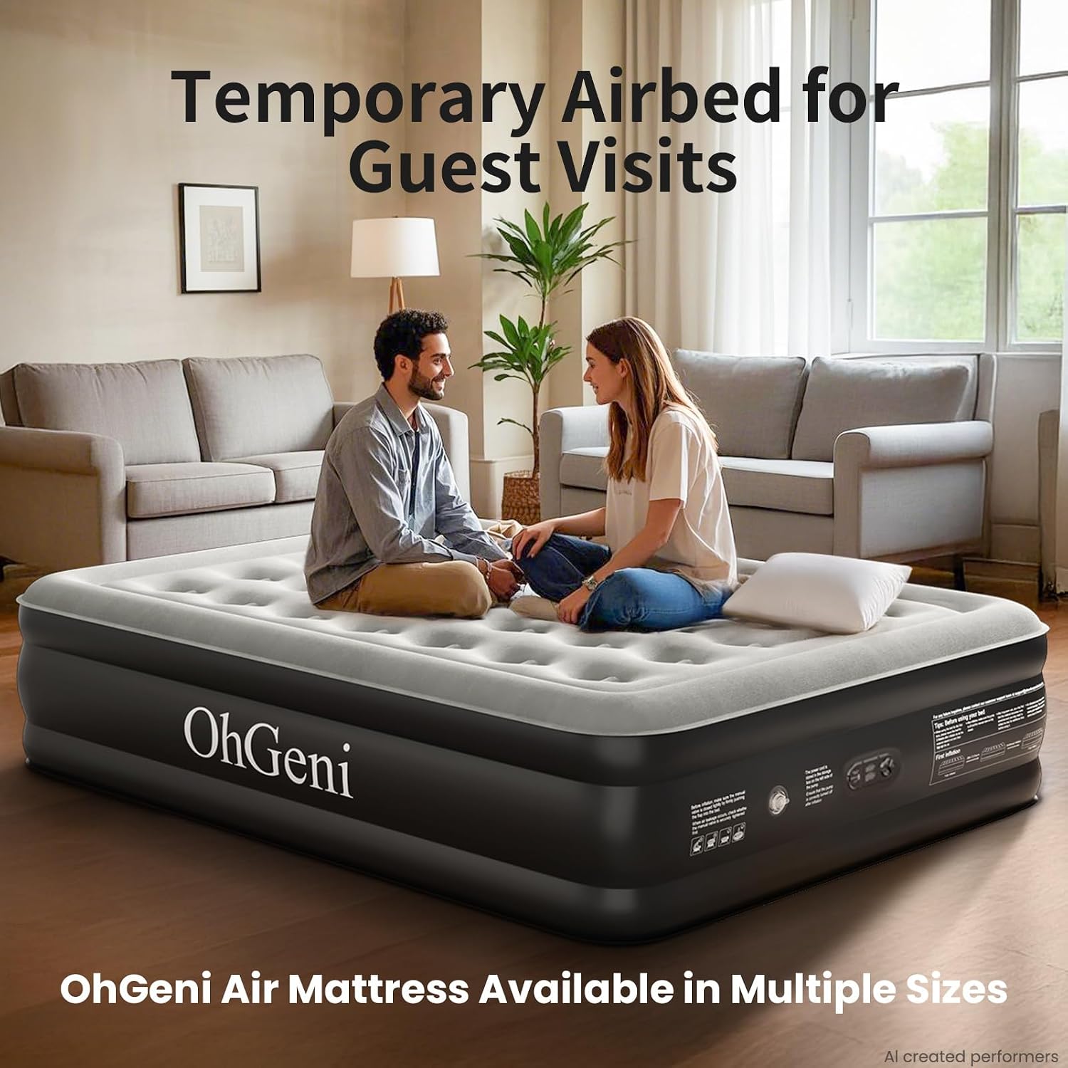 Thumbnail 6 de OhGeni Air Mattress Queen 18 Raised