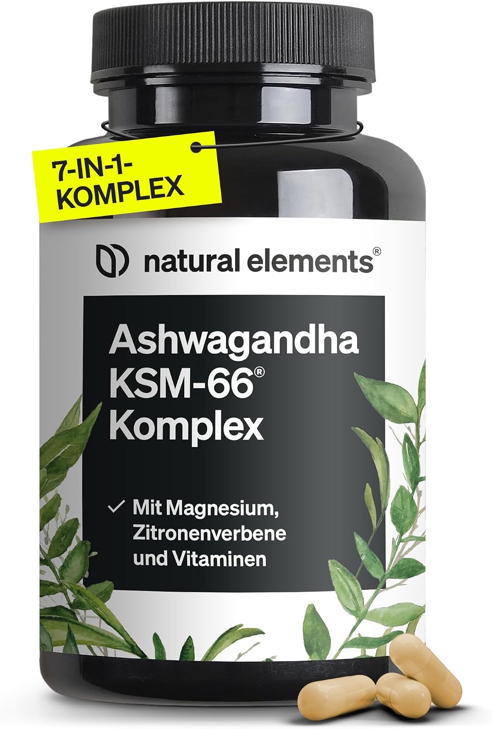 Detalle de natural elements Ashwagandha Komplex 600 mg Kapseln