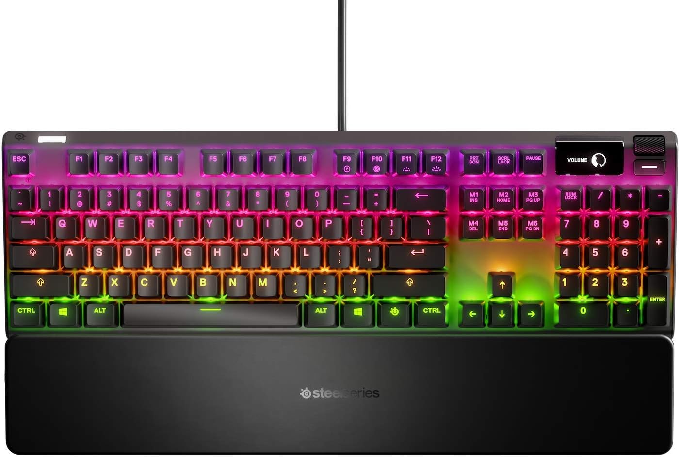 Detalle de SteelSeries Apex 7 – Mechanische Gaming-Tastatur mit OLED Display und AZERTY French Layout