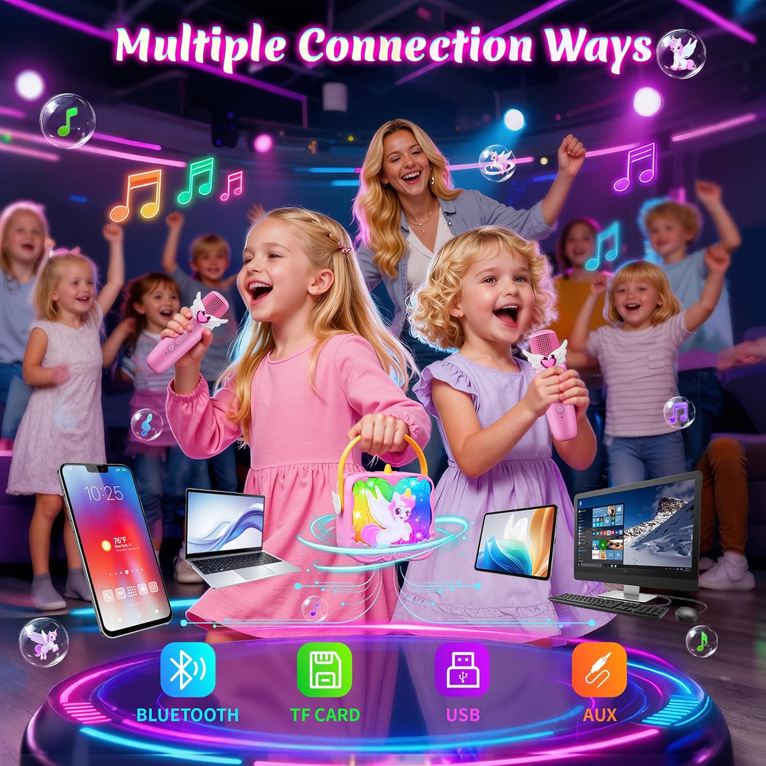Thumbnail 5 de Unicorn Karaoke Machine for Kids 6W