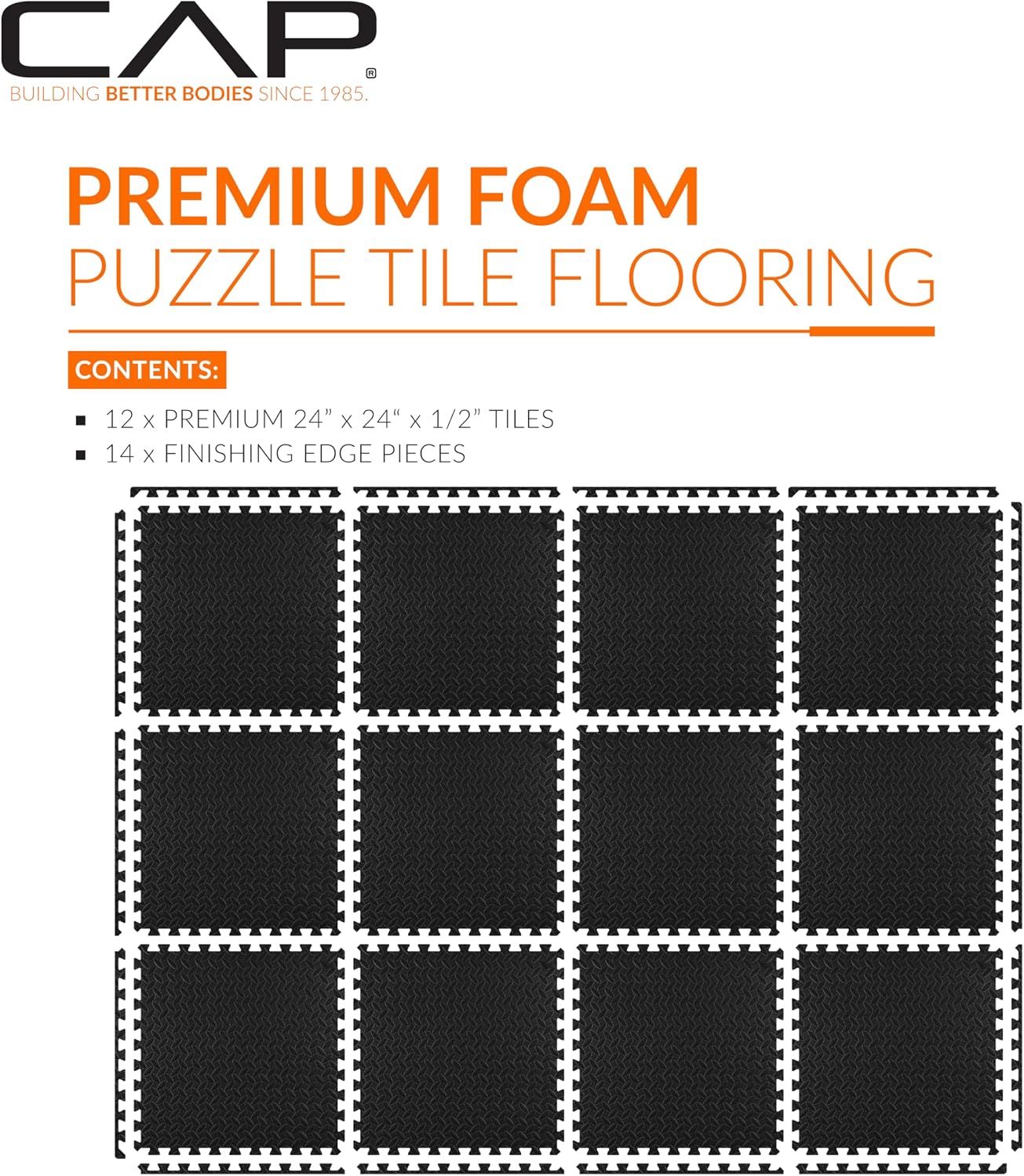 Detalle 2 de CAP Barbell Interlocking EVA Foam Puzzle Mat 1pc ๐๏ธโ