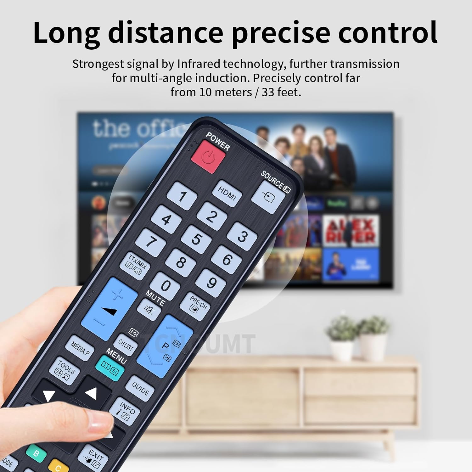 Detalle de TCNOUMT BN59-01014A Remote Control Replacement for Samsung TVs