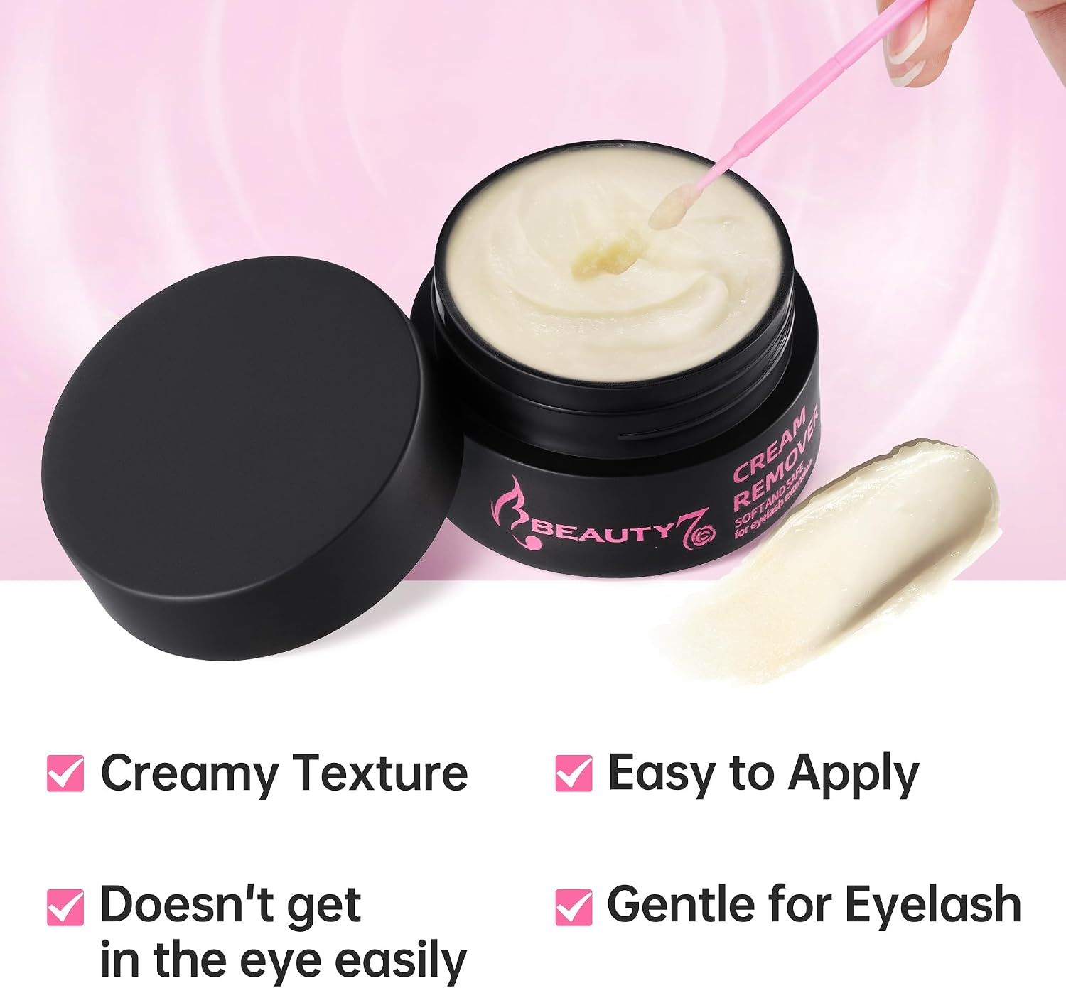 Detalle de Remover Ciglia Extension Beauty7: Crema rimozione ciglia per extension beige 5g
