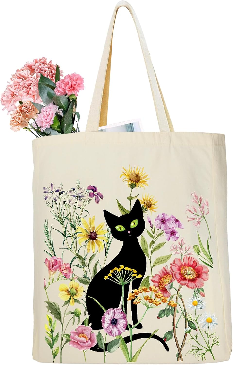 Ysound Bolsa de tela Mujer Tote 35x42x8 cm