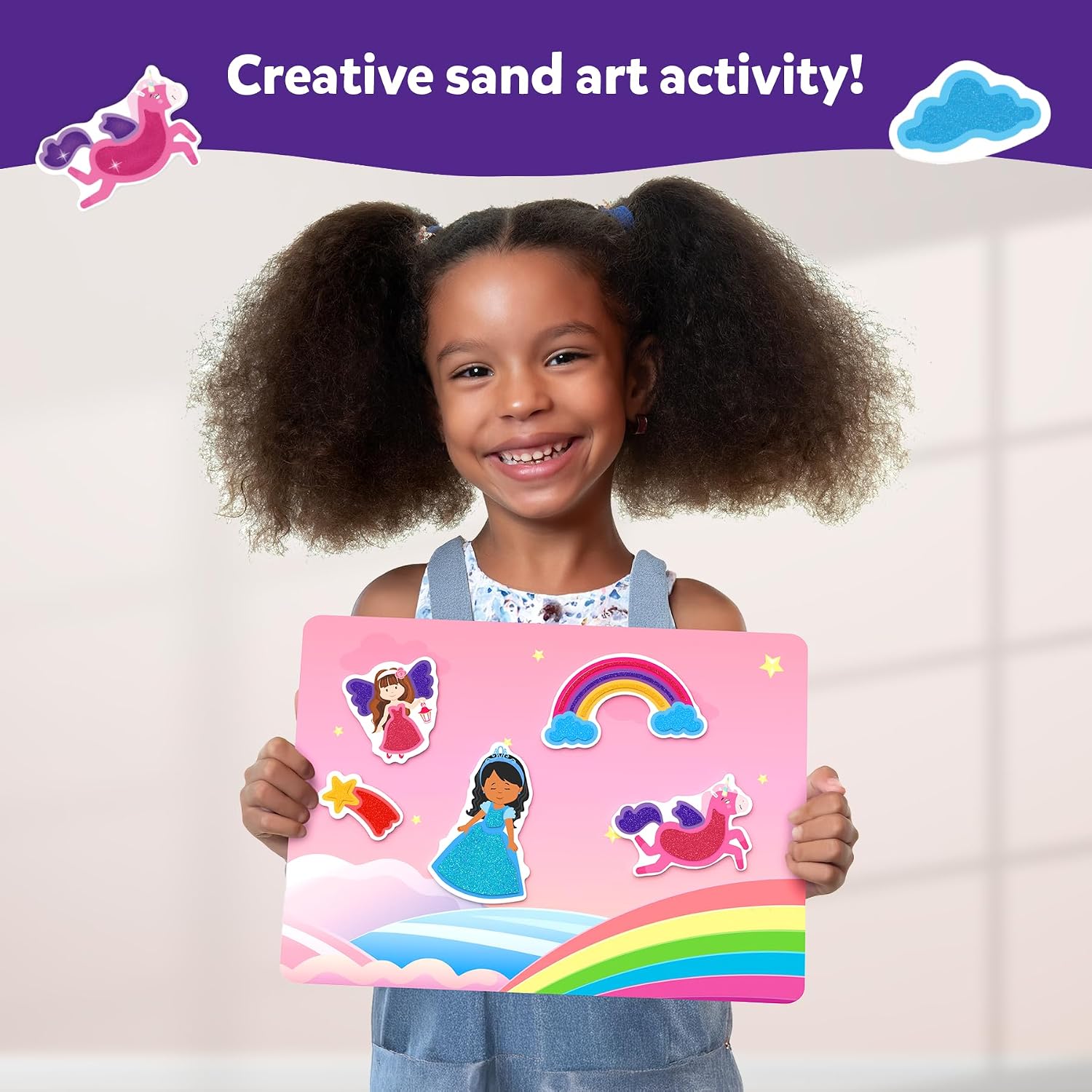Thumbnail 1 de Skillmatics Sand Art Activity – Mess-Controlled Unicorn & Princess Craft Kit