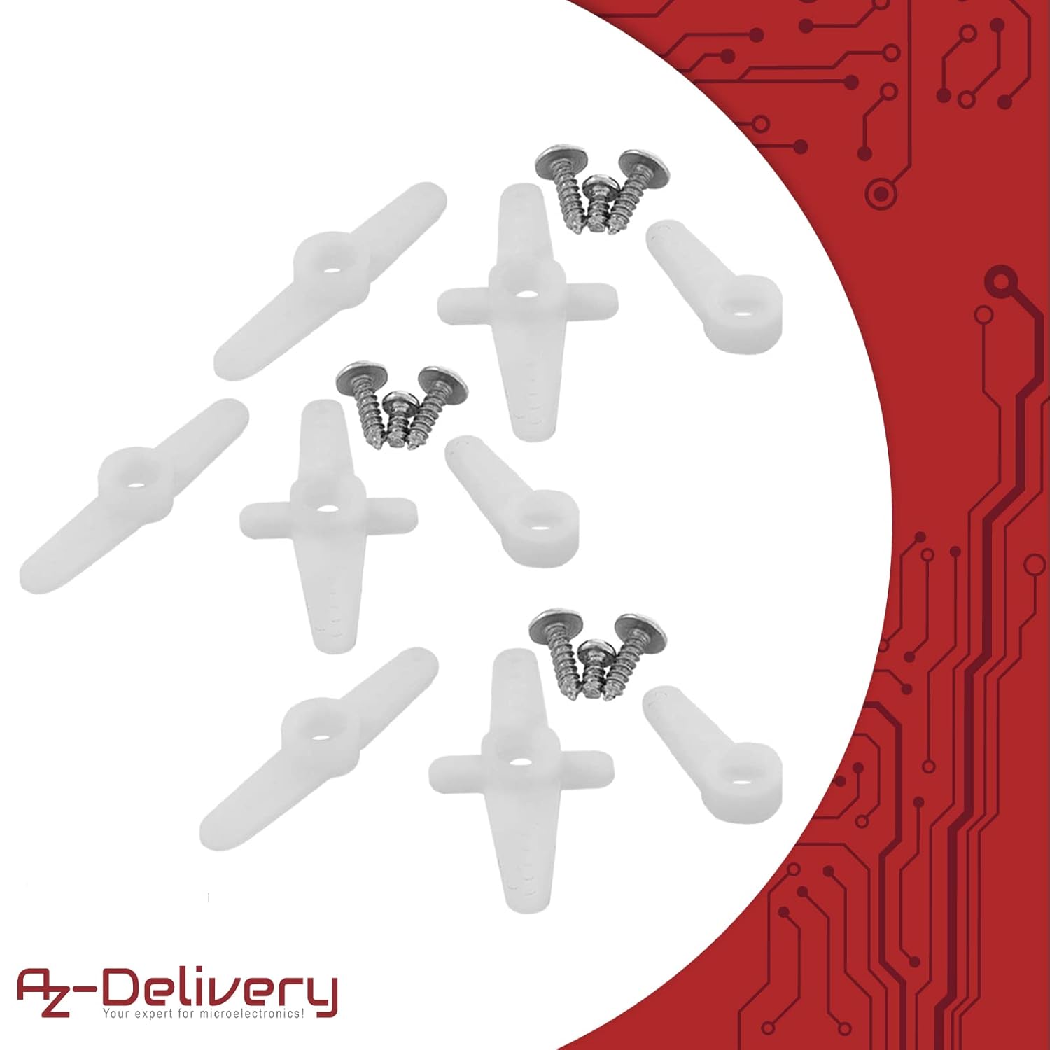 Thumbnail 4 de AZDelivery 3 micro-servomoteurs 9G compatibles SG90 pour RC et robot Arduino / Raspberry Pi