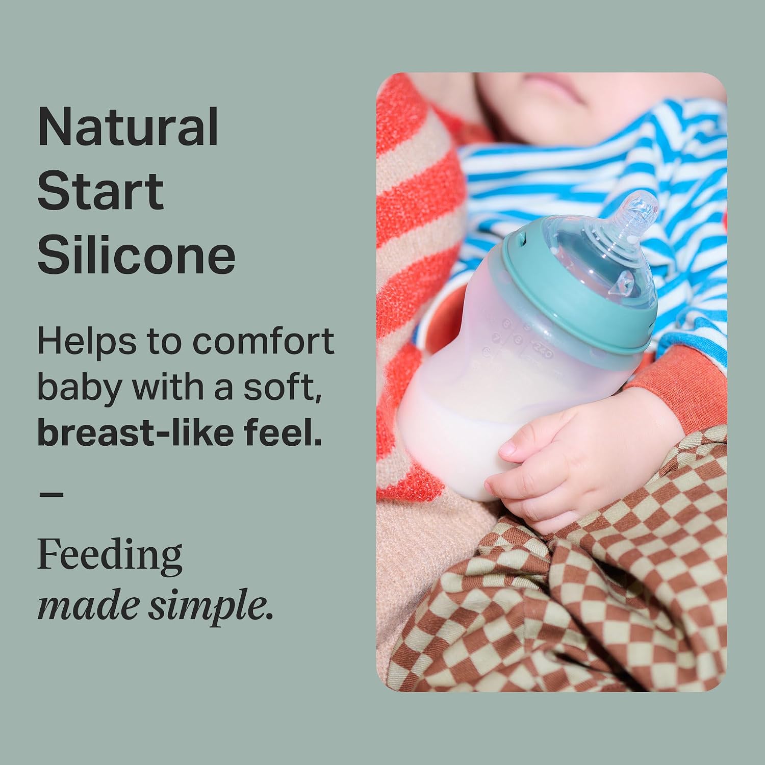 Thumbnail 1 de Tommee Tippee Biberons en verre enveloppés de silicone Natural Start, 150 ml – Lot de 2