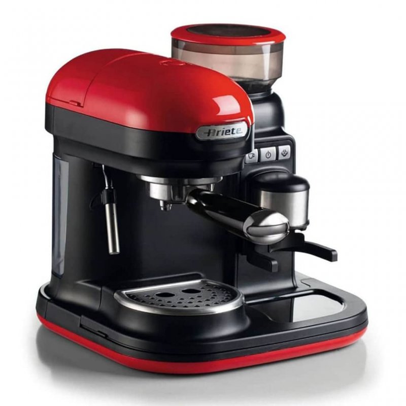 Detalle de Ariete Moderna Cafetera 15 bares 1080 W rojo/negro