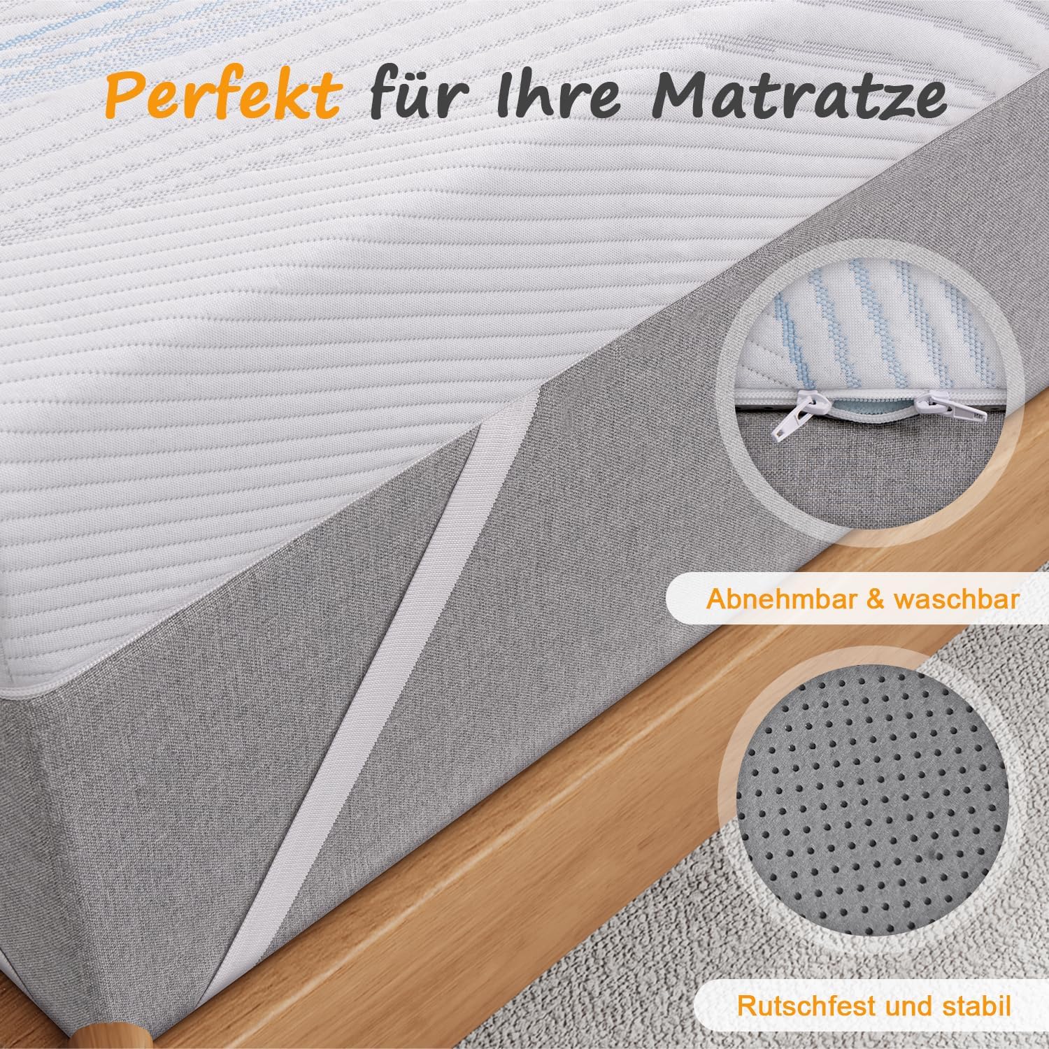 Detalle 2 de Sleremind Matratzen Topper 140x200, 5 cm