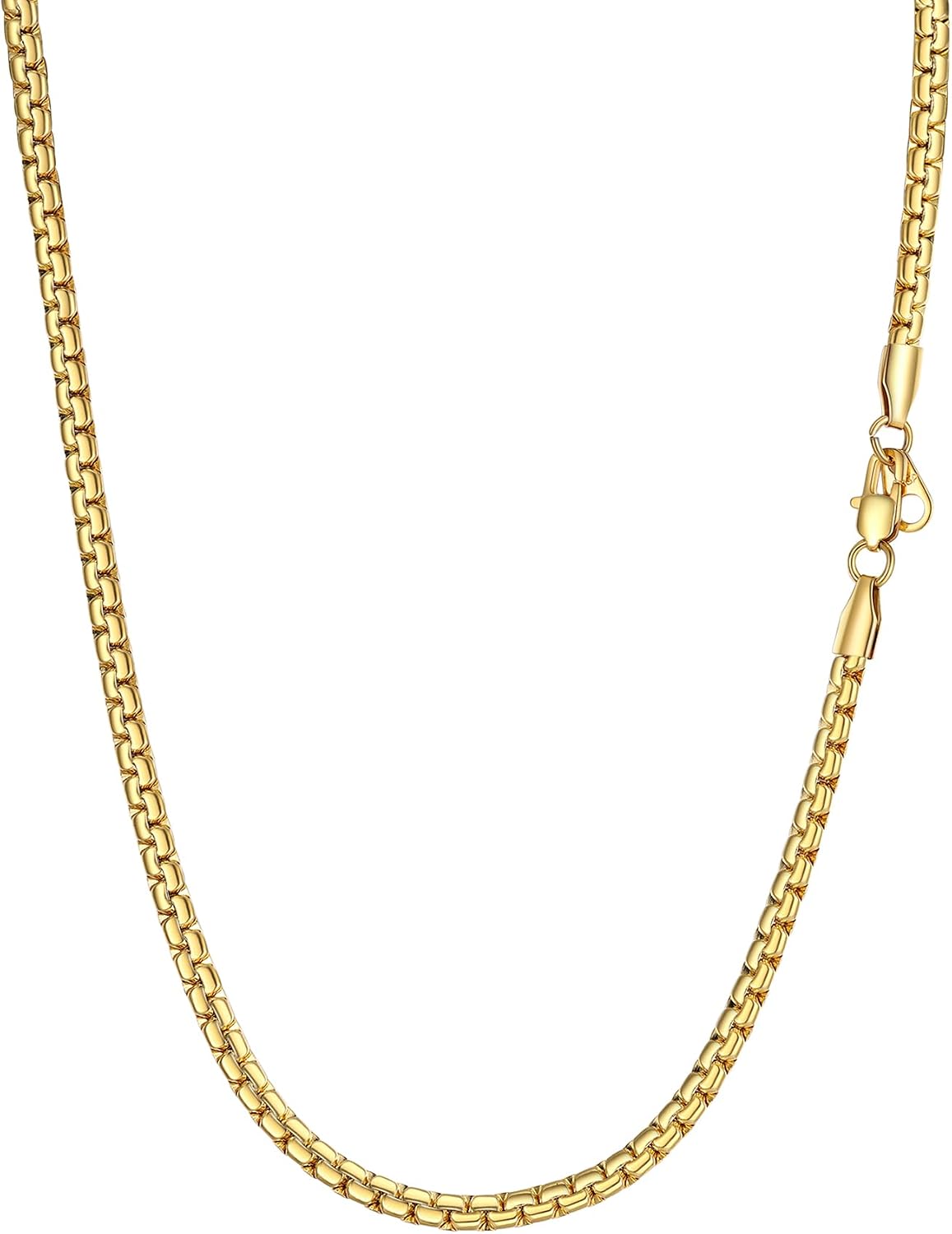 Detalle de PROSTEEL Herren Halskette Venezianerkette 4 mm, 60 cm