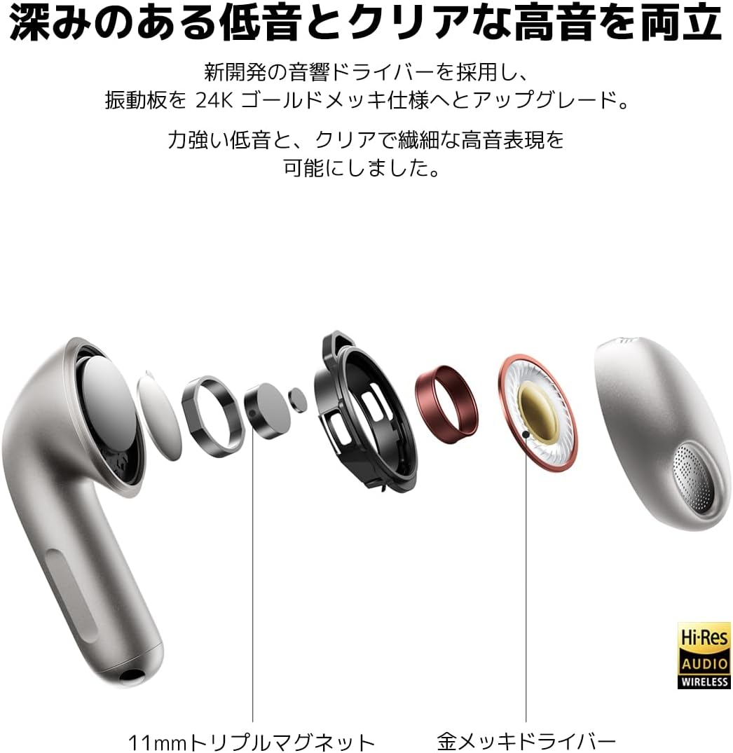 Detalle 2 de Xiaomi Buds 6 M2540E1 ワイヤレスイヤホン パープル・ノイズキャンセリング・LDAC対応