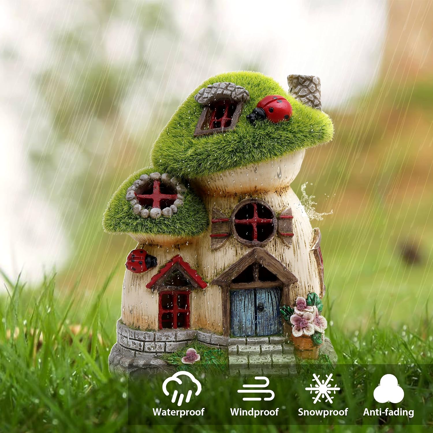 Thumbnail 4 de TERESA'S COLLECTIONS Solar Fairy House 16.8cm
