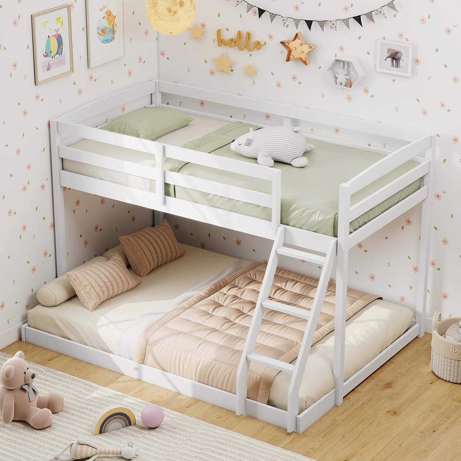 Detalle de KOMFOTT Bunk Bed, Twin Over Full