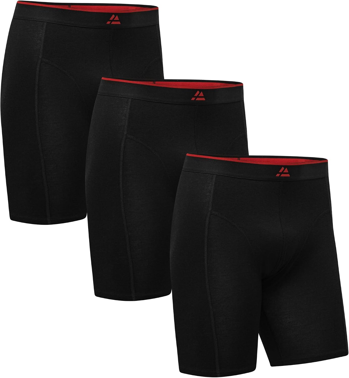 Detalle de DANISH ENDURANCE Boxer homme bambou extra long – caleçon respirant, lot de 3