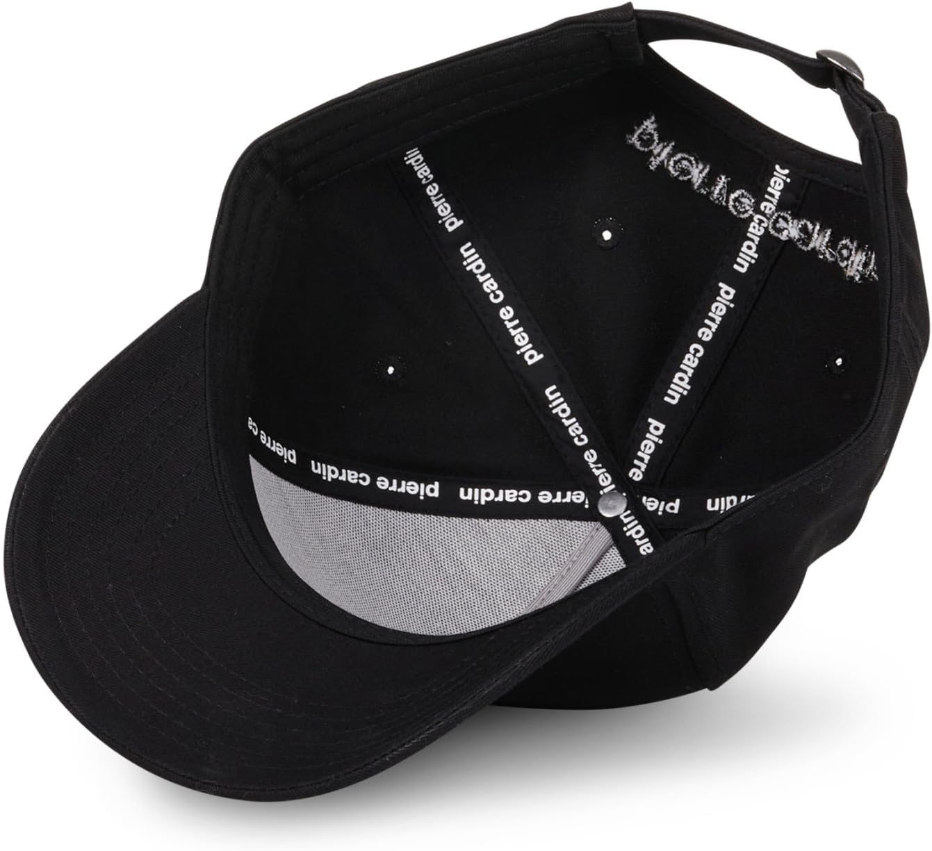 Detalle de Pierre Cardin Cappellino Uomo Cotone Nero – Berretto Baseball Unico, Regolabile