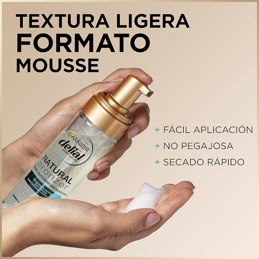 Thumbnail 2 de GARNIER DELIAL Mousse Autobronceadora Natural 🌴 Pieles Sensibles 200 ml