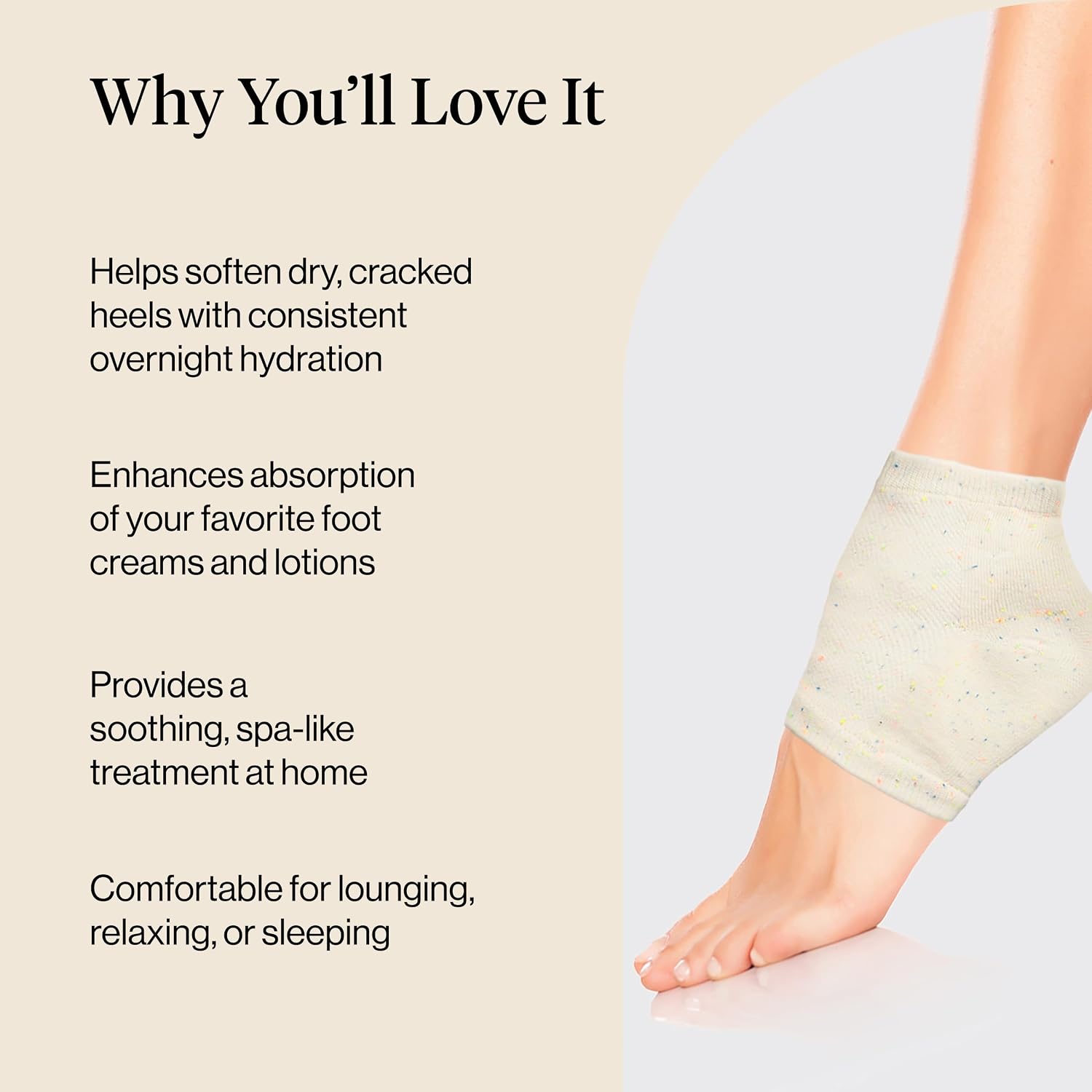 Thumbnail 4 de Kitsch Moisturizing Spa Socks, cotton exterior