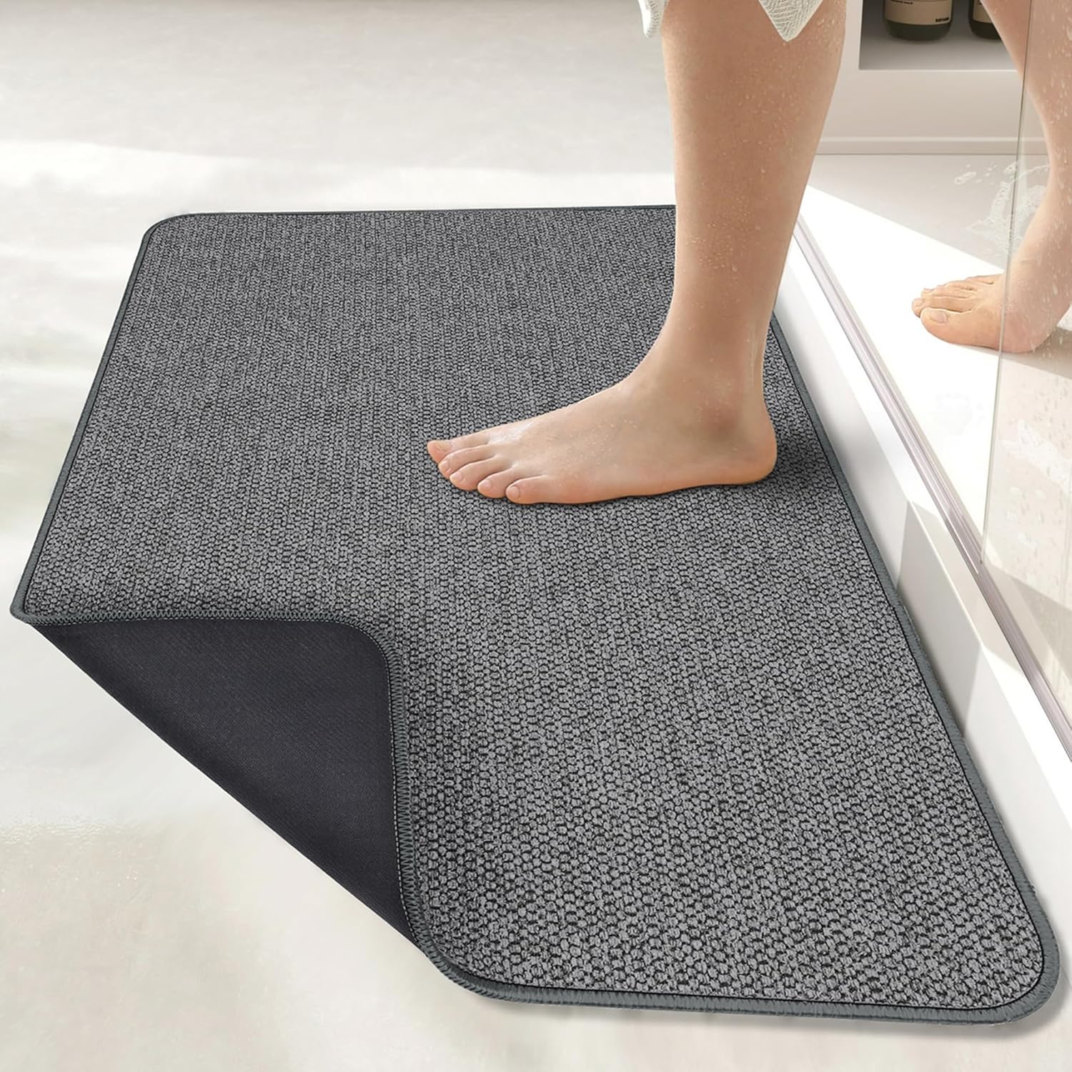 Thumbnail 6 de Bath Mat 17x27 Inch Quick-Dry Low Pile Rug