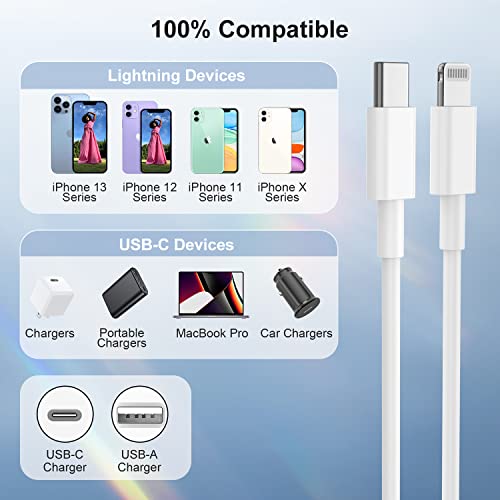 Thumbnail 6 de Cable USB C a Lightning 2Pack 2 m de TUMABER con certificación MFi para iPhone: carga rápida y compatibilidad amplia