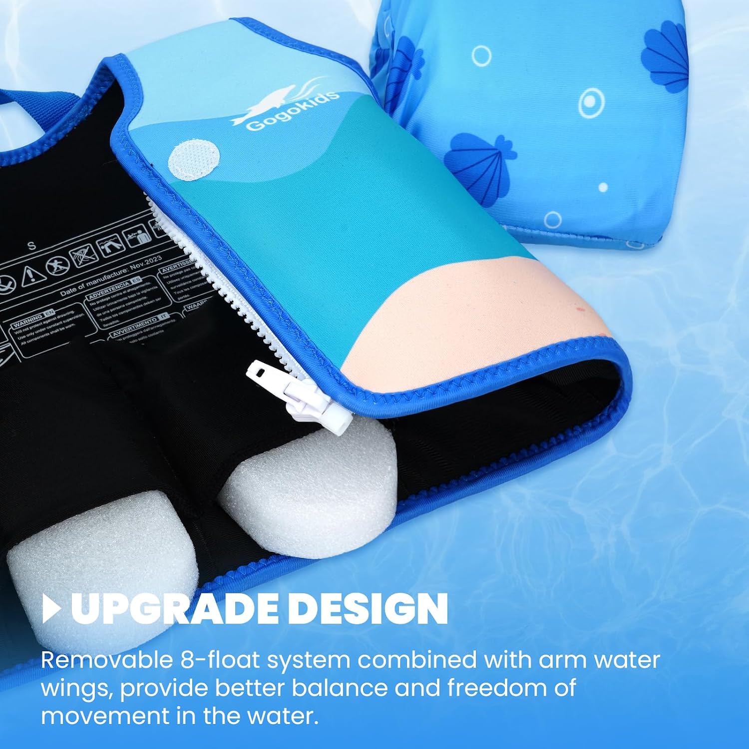 Thumbnail 4 de Kids swim vest arm bands 2-6 years