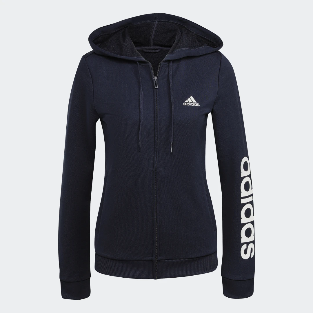 Detalle 2 de Adidas Chándal Essentials Logo French Terry azul