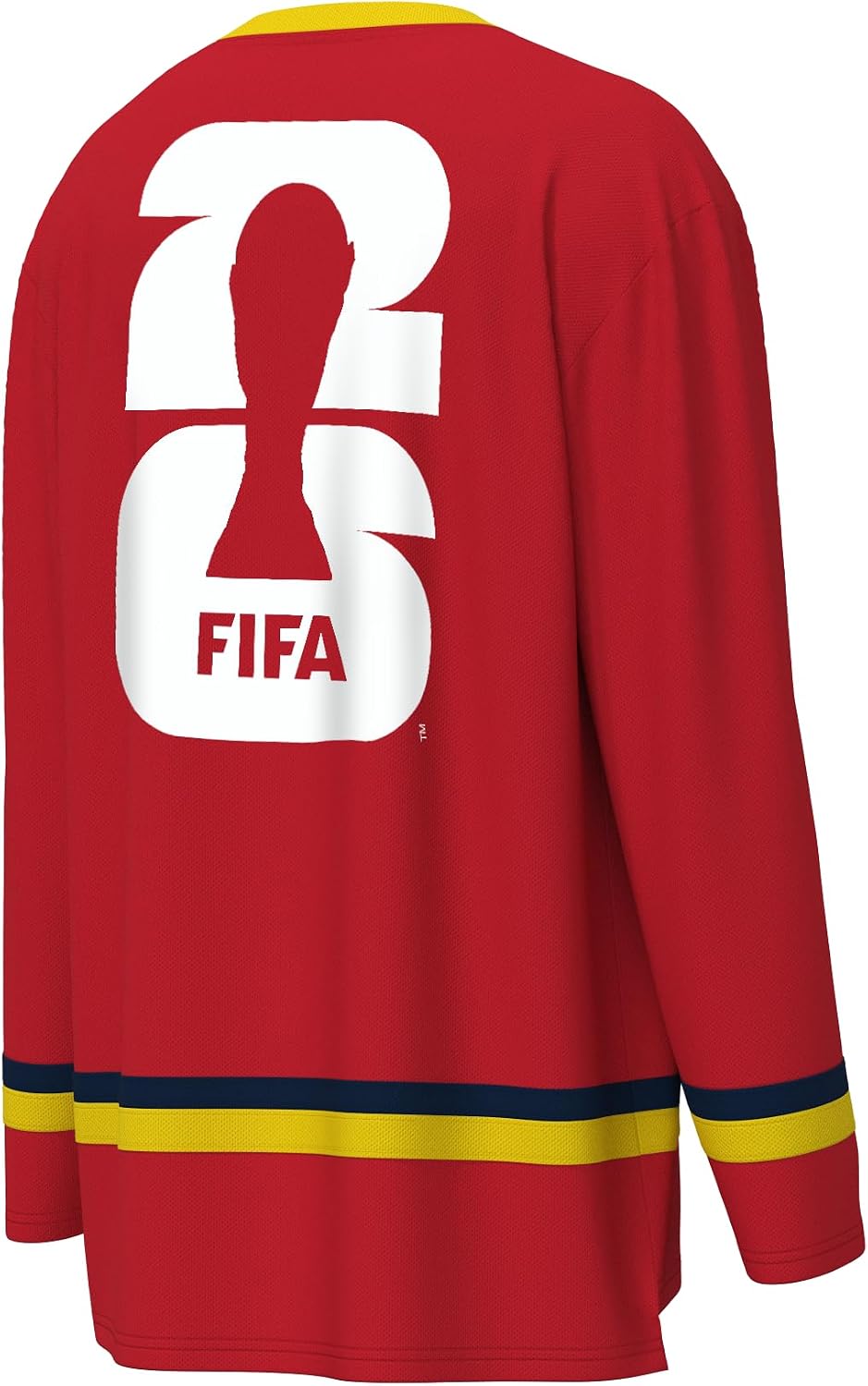 Detalle 2 de Outerstuff FIFA World Cup 2026 Mens Long Sleeve V-Neck Hockey Jersey