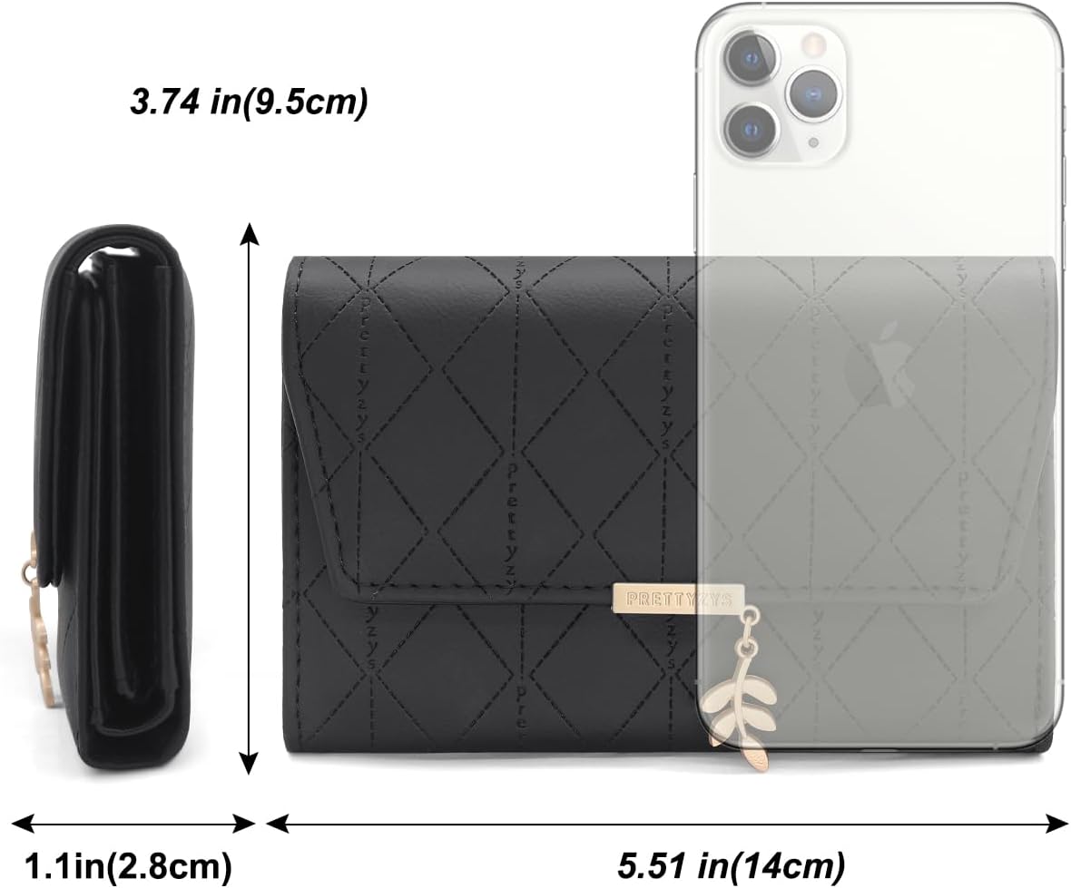 Thumbnail 5 de Reetee Ladies Purse - PU Leather Wallet for Women (M-Black)