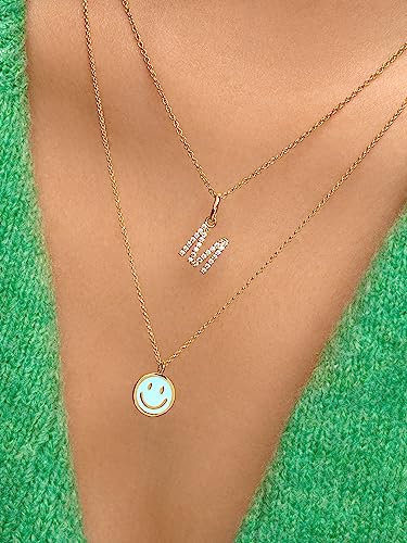 Detalle 2 de SINGULARU Collar Smiley Sky Enamel 💍