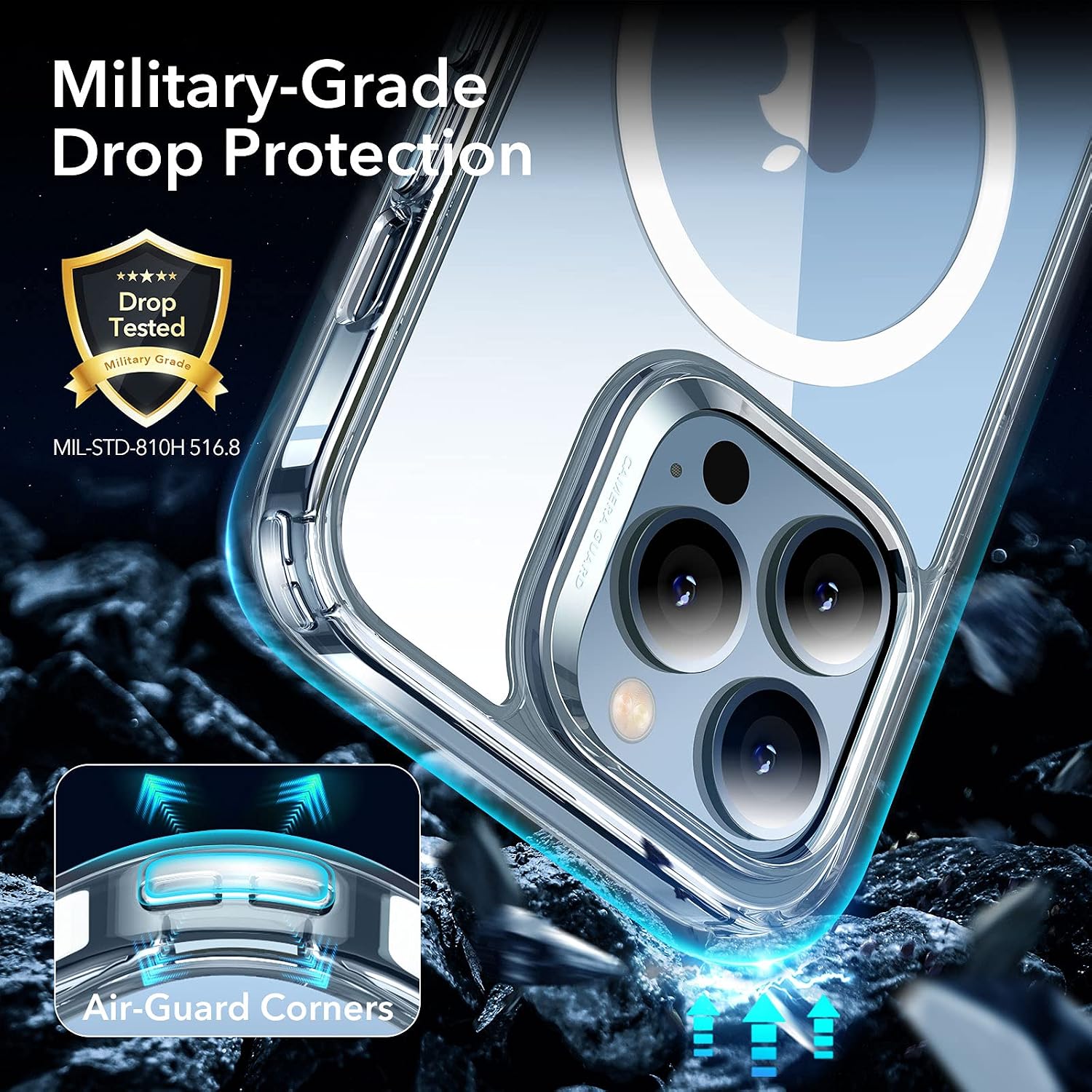Thumbnail 3 de ESR iPhone 13 Pro Max Case — MagSafe HaloLock, Clear