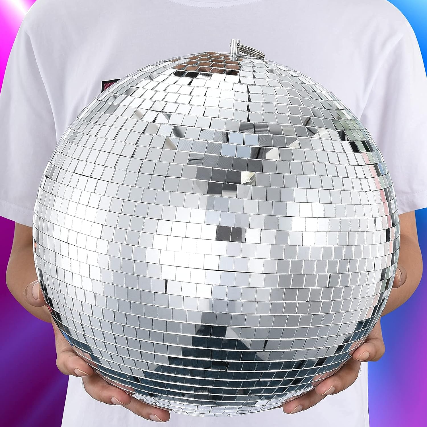Detalle 2 de Sumono SUM_MB_12IN_MIR 12-Inch Disco Ball with Real Glass Tiles