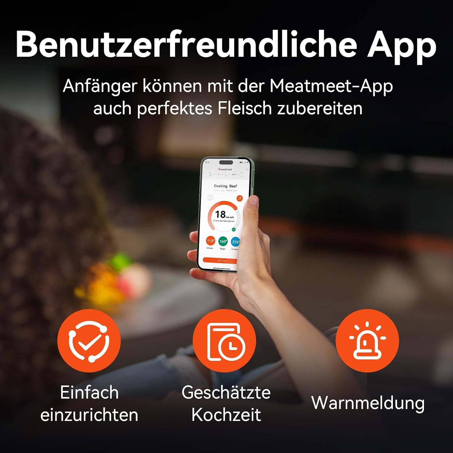Detalle 2 de Meatmeet Pro Fleischthermometer Kabellos