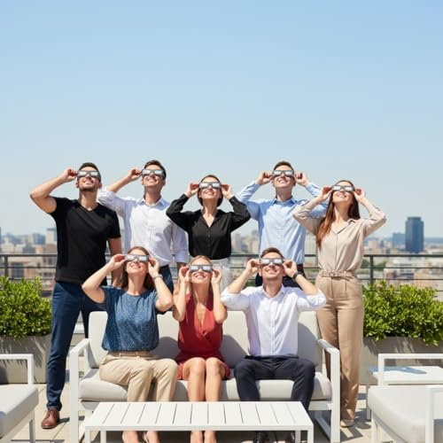 Thumbnail 6 de Absolute Eclipse Lunettes Eclipse Solaire 2026 – Pack de 10, ISO 12312-2, CE, Design Swing