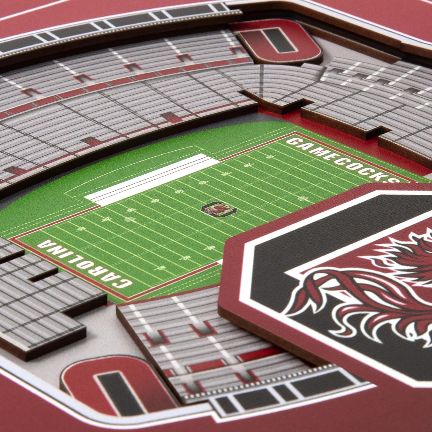 Thumbnail 3 de YouTheFan Officially-Licensed NCAA Stadium Series 3D Wall Art (12” x 12”)