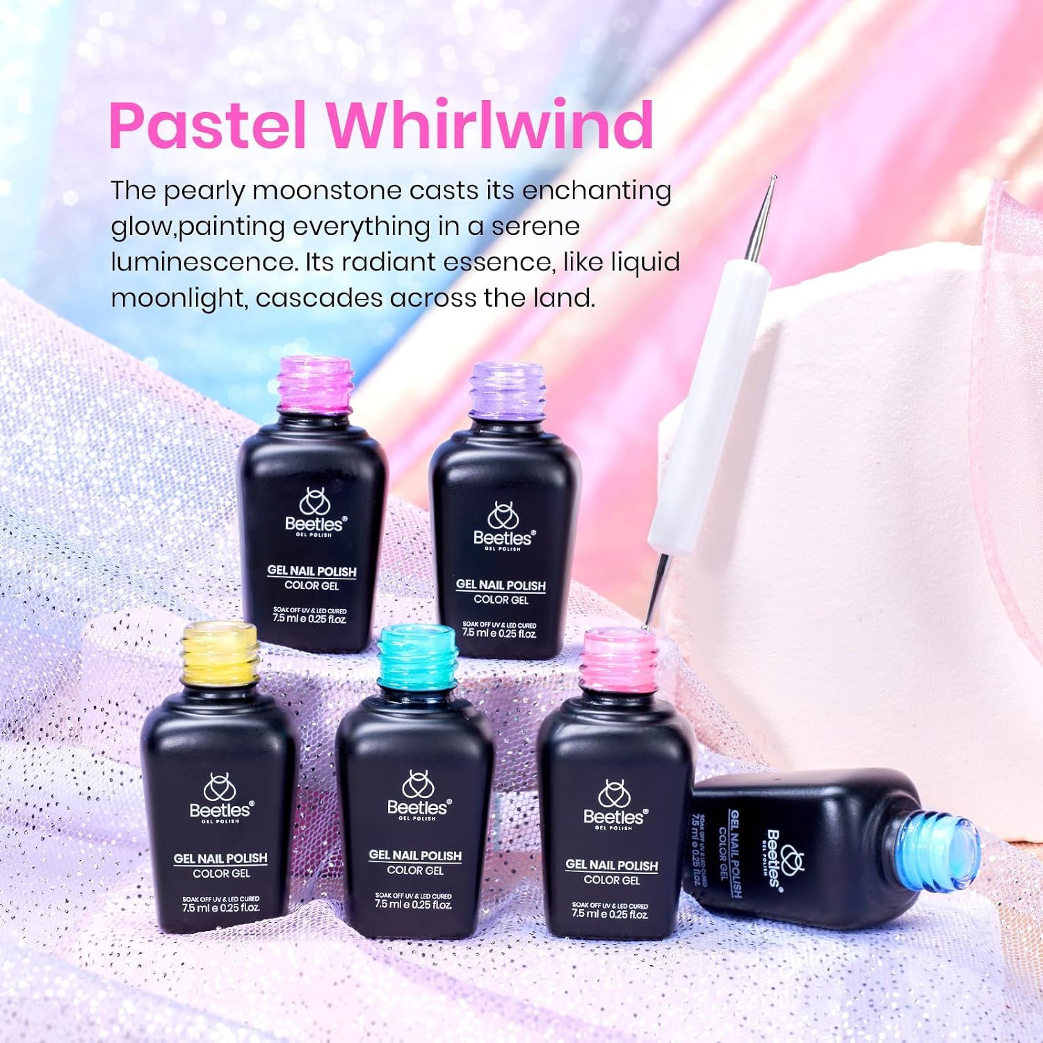 Thumbnail 4 de Beetles Shimmer Gel Nail Polish Set 6 Colors ๐